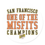 SF Baseball 'One of the Misfits' 2010 Champions stickers