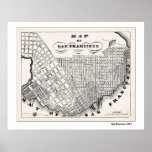 SF Map from 1854 Posters