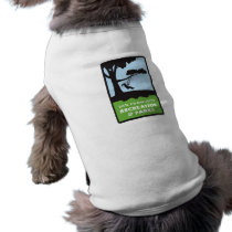 SF RPD Tee for Doggie in White pet clothing by sfrecpark SF RPD Tee for Doggie in White pet clothing