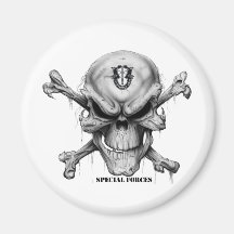 SF Skull Refrigerator Magnet