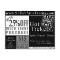 SFBayAreaEvents.com Postcard Promo - Advertisement