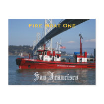SFFD - Fire Boat One Post Cards