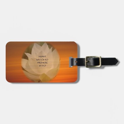 SGI Buddhist Luggage Tags - Lotus Flower and NMRK