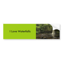 Sgwd Gwladys Waterfall 2 bumper stickers by Landscapepixels Sgwd Gwladys Waterfall 2 bumper stickers