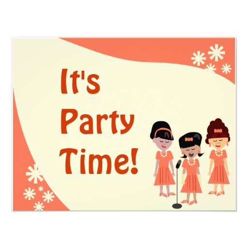 Sha La La It's A Girl Group Shindig Invite