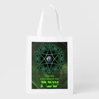 Shabbat - Earth Day Reusable Grocery Bags