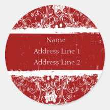 Shabby Chic Address Labels Sticker