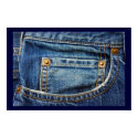 Shabby Chic Blue Jeans Poster posters