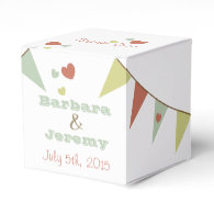 Shabby Chic Bunting Wedding favor box