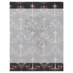 shabby chic chandelier mod pin black damask personalized flyer
