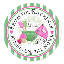 Shabby Chic Cupcake baking Stickers