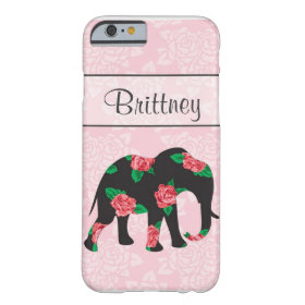 Shabby Chic Floral Elephant iPhone 6 case