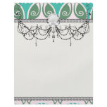 shabby chic floral ornate damask flyers