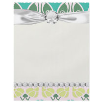 shabby chic floral ornate damask custom flyer