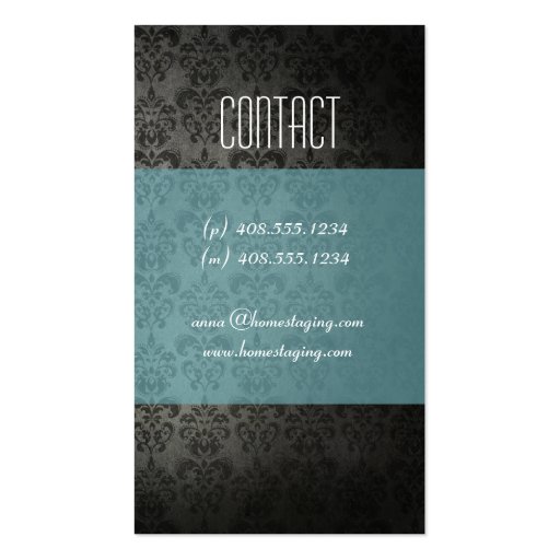 Shabby Chic Home Staging Business Card (back side)