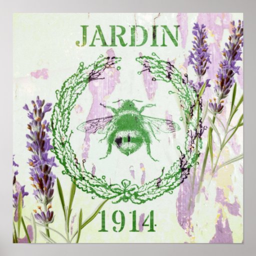 shabby chic lavender vintage bee french country poster zazzle shabby chic lavender vintage bee french country poster zazzle