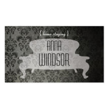 Shabby Chic Loveseat Business Card