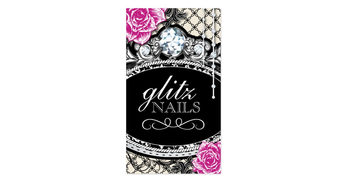 shabby chic nail salon business cards zazzle shabby chic nail salon business cards zazzle