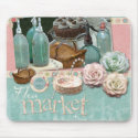Shabby Chic Paris Flea Market Mouse Pad mousepads by LillyChic Shabby Chic Paris Flea Market Mouse Pad mousepads
