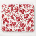 Shabby Chic Red Roses Mouse Pad mousepads by kimfranzese Shabby Chic Red Roses Mouse Pad mousepads