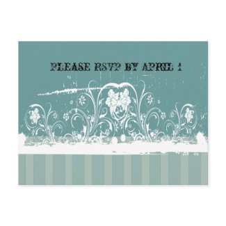 Shabby Chic RSVP postcard