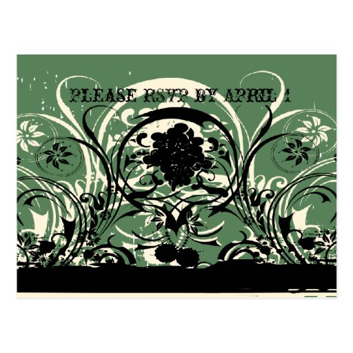 Shabby Chic RSVP Postcard