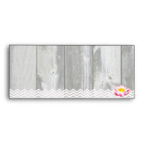 Shabby Chic Rustic Wood Planks Envelope