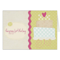 Shabby Chic Scrapbook Style Birthday Card cards