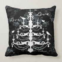 Shabby Chic Vintage Chandelier Love Pillow pillows