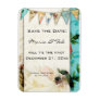 Shabby chic vintage french save the date magnet