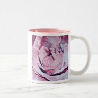 Shabby chic vintage romantic elegant pink roses mugs