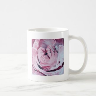 Shabby chic vintage romantic elegant pink roses mugs