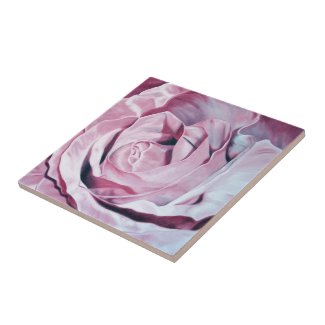Shabby chic vintage romantic elegant pink roses ceramic tile