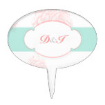 Shabby Chic Wedding Cake Pick Topper cake picks