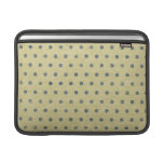 Shabby Dots MacBook Air Sleeve - blue & wheat