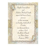 Shabby Pearls Personalized Invite