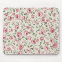 SHABBY PETITE PINK ROSES mousepads