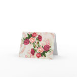 Shabby Pink Roses Note Card