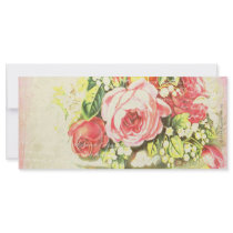 Shabby Rose Collage Art rack cards