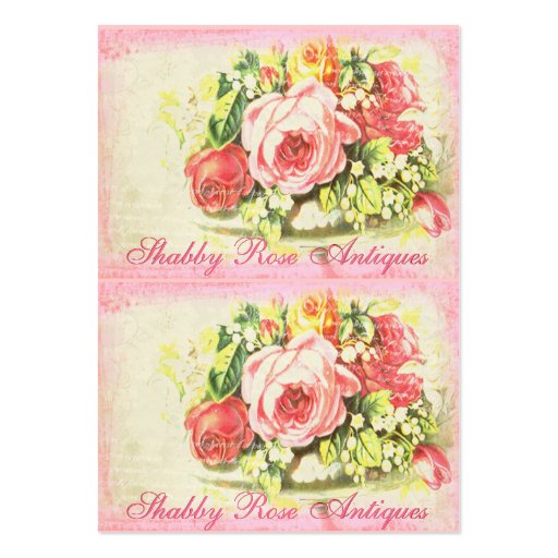 Shabby Rose Versailles Collection Mini Cards Tags Business Card (front side)