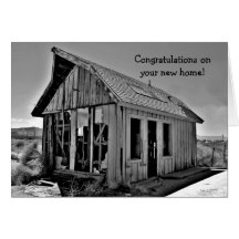 Shack funny new home congratulations cards