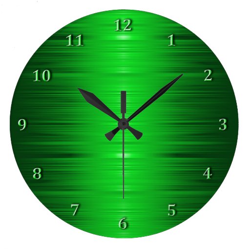 Shaded Emerald Green Wall Clock Zazzle