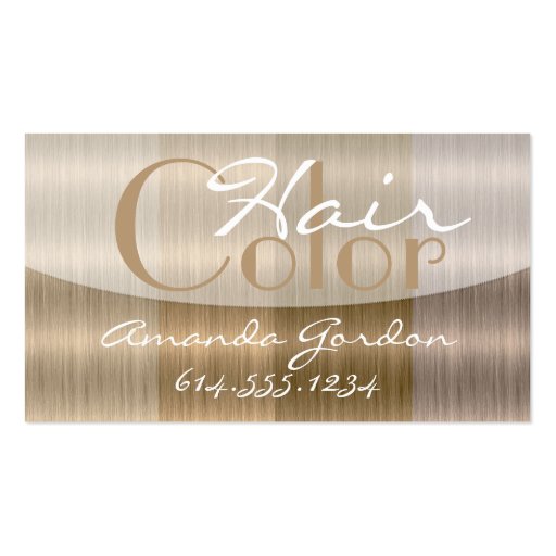 Shades of Blonde 2 Hair Color Style Business Cards (front side)