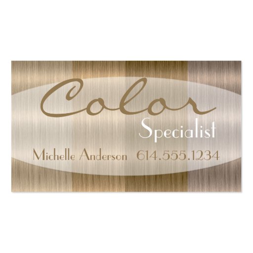 Shades of Blonde 3 Hair Color Style Business Card