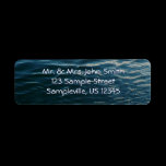 Shades of Blue Address Label