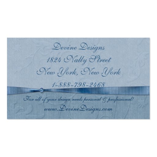 Shades of Blue Business Card Template (back side)