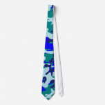Shades of Blue Camouflage Necktie