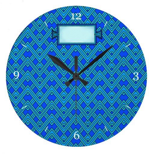 Zig Zag Pattern Lshade | shades of blue chevron zig zag stripe pattern clocks zazzle Zig Zag Pattern Lshade | shades of blue chevron zig zag stripe pattern clocks zazzle