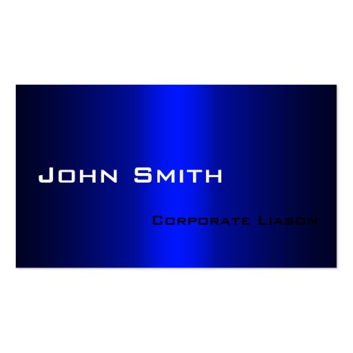 Shades of Blue Modern Professional Business Cards (front side)