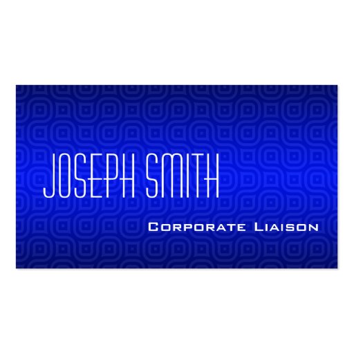 Shades of Blue Modern Standard Business Cards (front side)